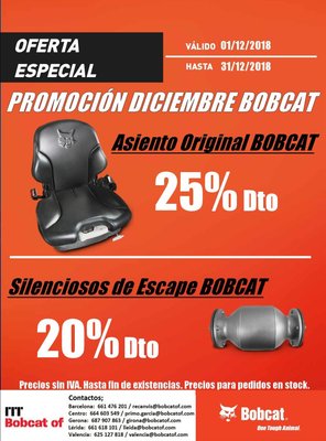 PROMOCIÓN ASIENTOS Y SILENCIOSOS  DICIEMBRE 2018